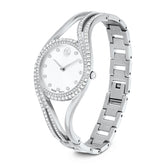 Hyperbola bangle watch, Swiss Made, Metal bracelet, Silver tone, Stainless steel